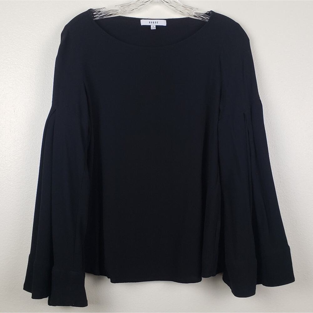 RO & DE | Black Bell Sleeve Top, Size M